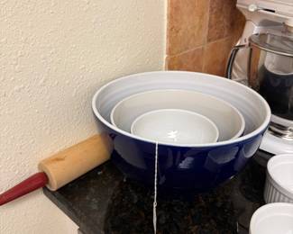 Emile Henry France for Williams-Sonoma Mixing Bowls