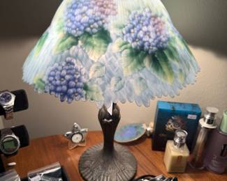 Glenda Turley Reverse Hand Painted Lamp