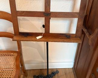 Victorian Oak & Wrought Iron Hamilton Music Stand