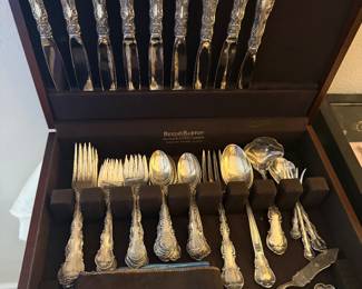 Gorham Strasbourg Sterling Silver 55 Piece Flatware Set