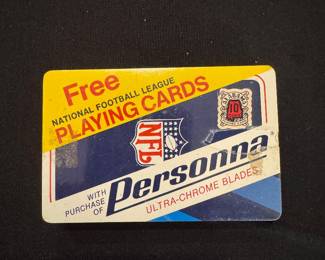 Vintage Personna Razor Blade NFL Playing Cards NOS Unopened