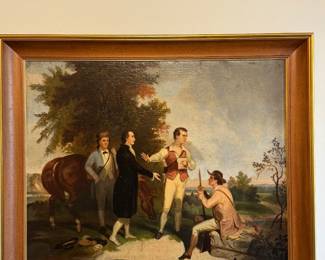 Framed The Capture of Major Andre by Asher Brown Durand
