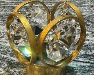 Weinfurtner Gold Crystal candle holder