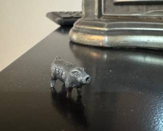 1893 Chicago World Fair Souvenir Silver Pig