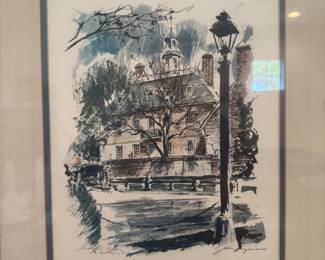 "The Governor's Palace" in Williamsburg, Virginia, created by artist John Haymson