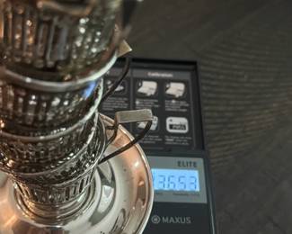 336.53 grams - Set of Six Lenox Porcelain Demitasse Cups in Sterling Silver - Pre Sale Available