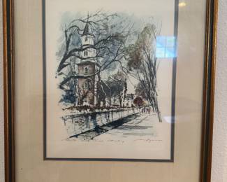 "The Governor's Palace" in Williamsburg, Virginia, created by artist John Haymson