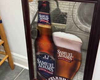 Samual Adams Mirrored Wall Hanging. Perfect for the Man Cave