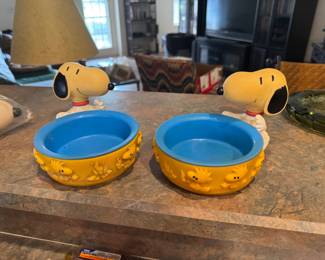 Vintage CHARLIE BROWN SNOOPY Plaque Snoopy Frame Snoopy Woodstock Bowl