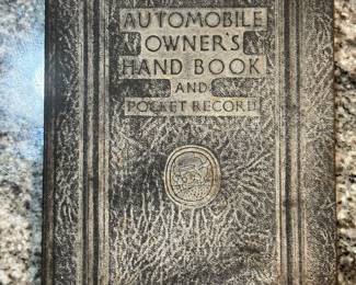 Vintage "Automobile Owner's Handbook and Pocket Record,"
