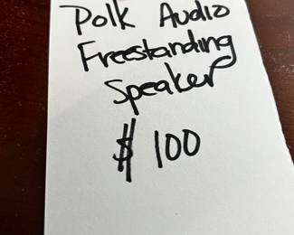 #119	Polk Standing Speaker - RTI 49	 $100.00 