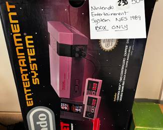 #230	Nintendo 1989 Entertainment System Box Only	 $50.00 