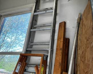 #58	Aluminum Extension Ladder - Approx 20 feet	 $50.00 