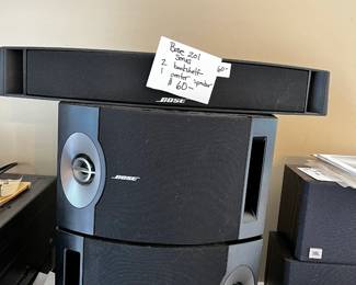 #129	Bose 201 Speakers - 2 Bookshelf & 1 Center Speaker	 $60.00 