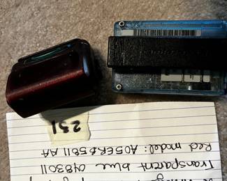 #231	2 Vintage Motorola Pager/Beeprs Transparent Blue 0483011 Red Model: A05ERB5811 AA	 $25.00 