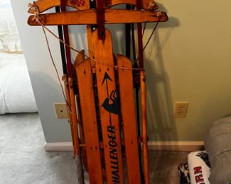 #69	Challenger Red Metal/Wood Sled (as is)	 $30.00 