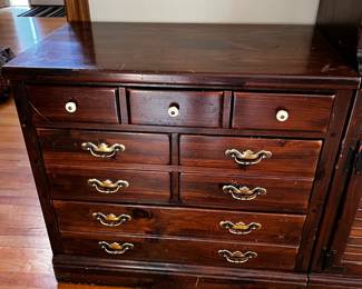 #16	Etha Allen Pine Chest w/3 drawers  - 32x18x30	 $100.00 