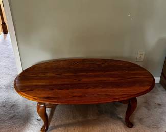 #64	Oak Oval Coffee Table - 46x28x16 Upstairs - You Move Down	 $45.00 