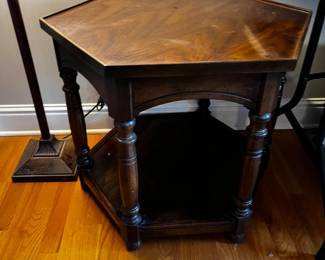 #21	Wood Octagonal End Table - 25x24	 $75.00 