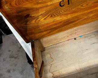 #29	Oak Wood Flip-Top School Desk - 25x21x34	 $40.00 