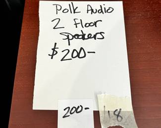 #118	Polk Audio - set of 2 Floor Speakers - RTS	 $200.00 