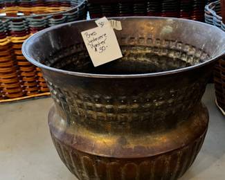 #111	Brass Jandiniere Planter	 $30.00 