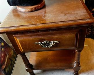 #72	Sumter Bedside Table w/1 Drawer and Shelf (as is finish) - 21x17x24	 $24.00 