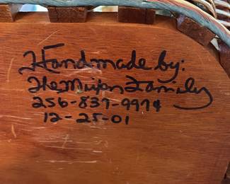 #108	Penn's Colony  Half Bushel Handmade Basket w/handle	 $30.00 