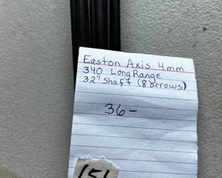 #156	Easton Axis 4MM 340 Long Range 32" Shalf (8 arrows)	 $36.00 