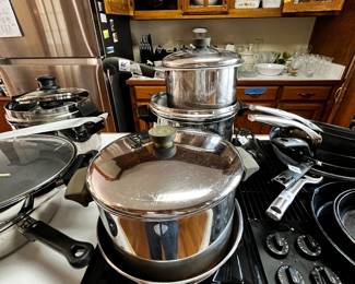 #101	Revereware Cookware - 9 pc set	 $60.00 