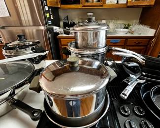 #101	Revereware Cookware - 9 pc set	 $69.00 