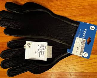 #165	New with Tags Aqua Lung Liquid Grip 3MM Gloves XL Size	 $30.00 
