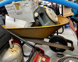 #53	Yellow Metal Wheelbarrow 	 $25.00 