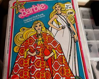 #235	Barbie Case w/inluded dolls and clothing	 $30.00 