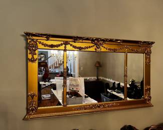 #9	Wood Painted Gold Frame - 46x25	 $50.00 