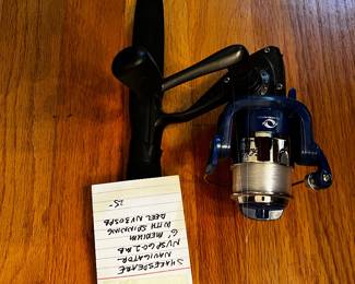 #199	Fishing	Shakespeare Navigator NVSP60.2 MB 6' Medium with spinning Reel NV305SPB	 $25.00 