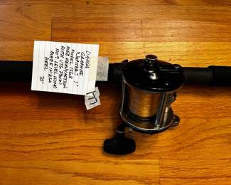 #177	Daiwa "Jupiter" 7' Model 1563 Med Heavy Action with VTg Penn  No. 9 Level Wind made in USA Reel	 $70.00 