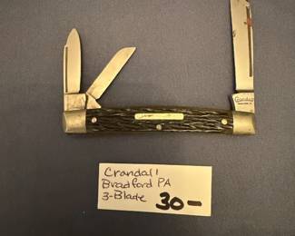 #249	Jewelry	Crandal Bradford PA 3 Blade	 $30.00 