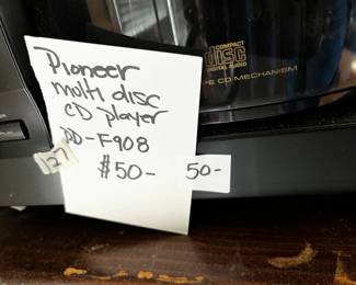 #127	Pioneer Multi-Disc CD Player - F913	 $50.00 