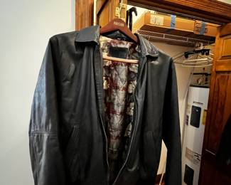 #90	ST. John's Bay Medium Black Leather Jcket	 $75.00 