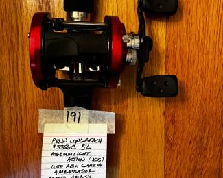 #191	Penn Longbeach #3356C 5'6" Medium Light Action (as is) with ABU Garcia Ambassador Model AMSX 6600	 $45.00 