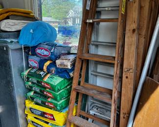 #57	Wood 6 foot Ladder	 $35.00 