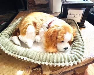 Realistic Dog In Bed