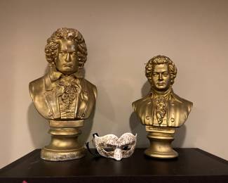 Beethoven And Mozart Busts