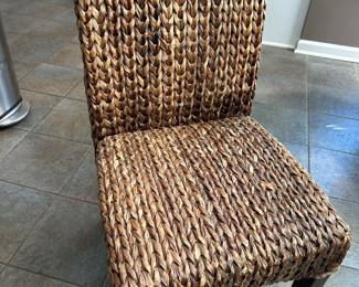 Seagrass Pottery Barn chairs 