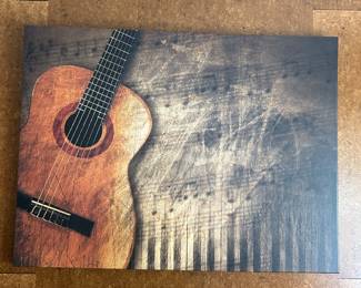 Canvas guitar artwork 