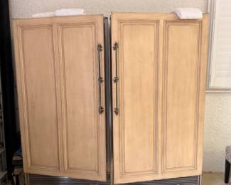 Subzero Refrigerator and Freezer - Each 36 x 26 x 73 1/4H