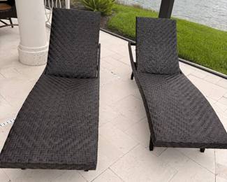 4 chaise loungers - 24 x 78