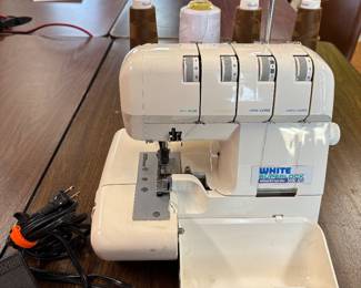 White Superlock serger
