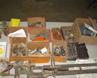 shaper and router bits, small wood lathe